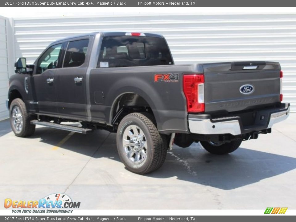 2017 Ford F350 Super Duty Lariat Crew Cab 4x4 Magnetic / Black Photo #6