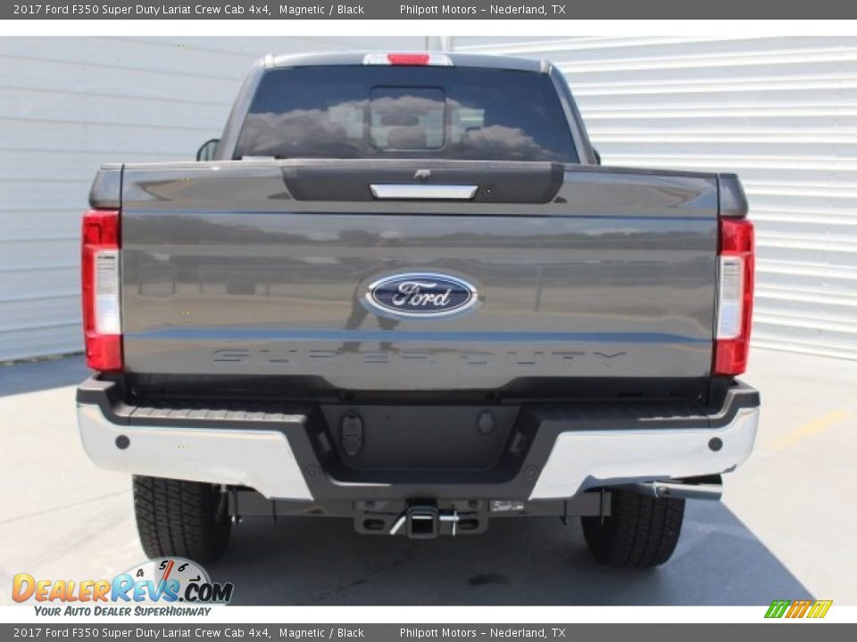 2017 Ford F350 Super Duty Lariat Crew Cab 4x4 Magnetic / Black Photo #7