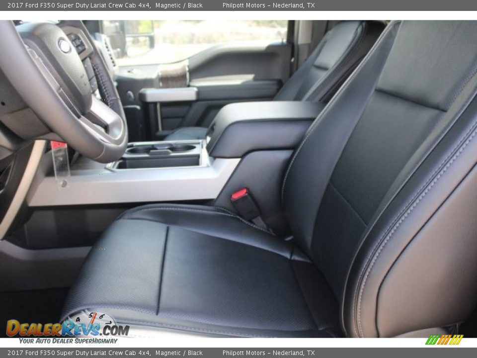 2017 Ford F350 Super Duty Lariat Crew Cab 4x4 Magnetic / Black Photo #10