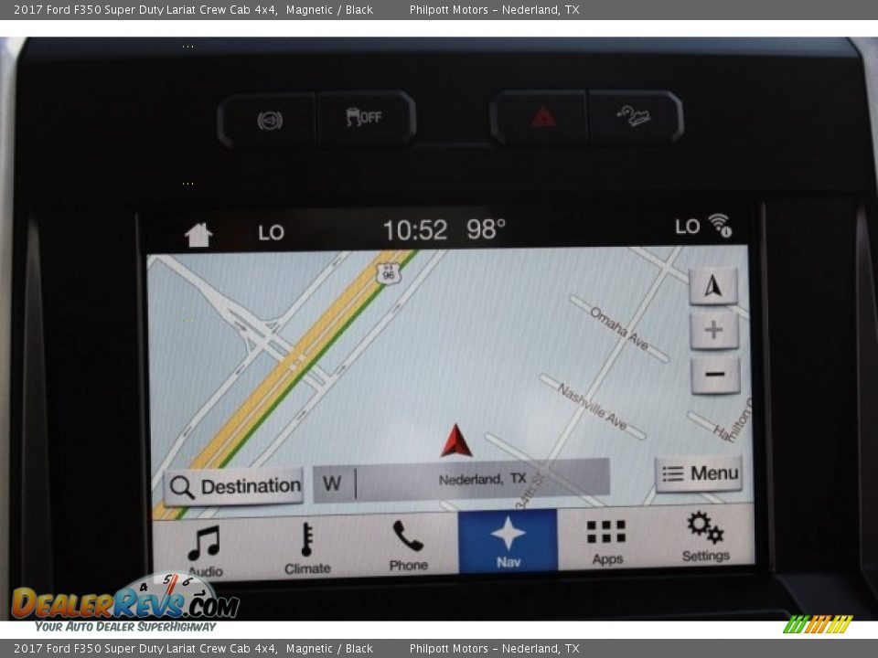 2017 Ford F350 Super Duty Lariat Crew Cab 4x4 Magnetic / Black Photo #12