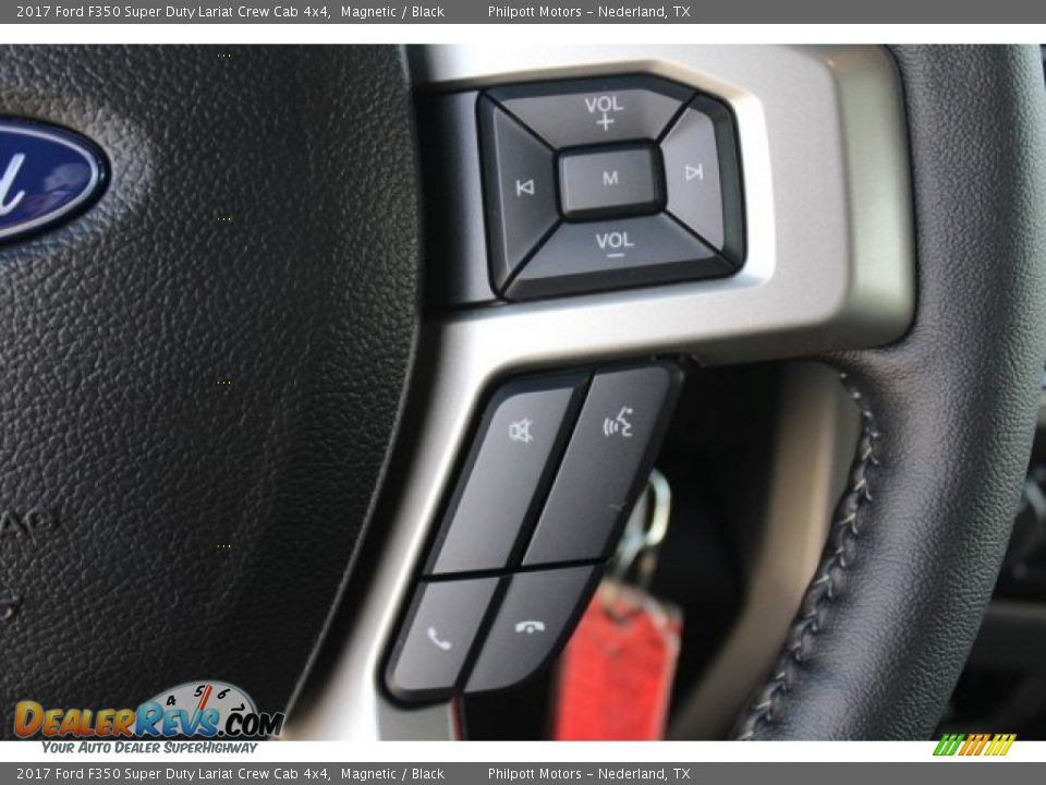 2017 Ford F350 Super Duty Lariat Crew Cab 4x4 Magnetic / Black Photo #18