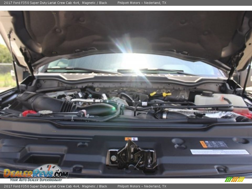 2017 Ford F350 Super Duty Lariat Crew Cab 4x4 Magnetic / Black Photo #24