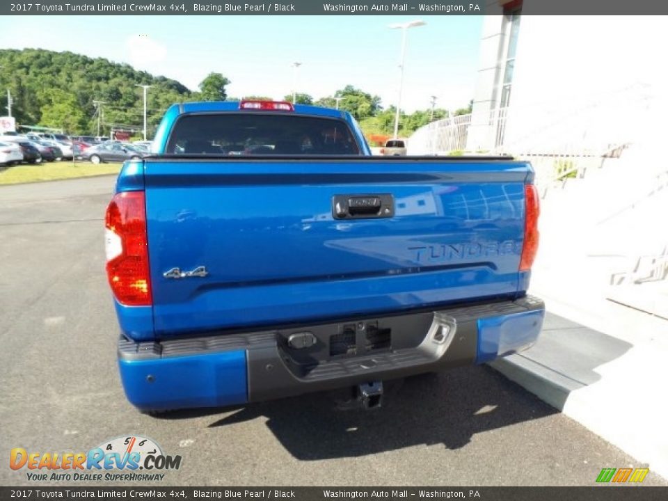 2017 Toyota Tundra Limited CrewMax 4x4 Blazing Blue Pearl / Black Photo #7