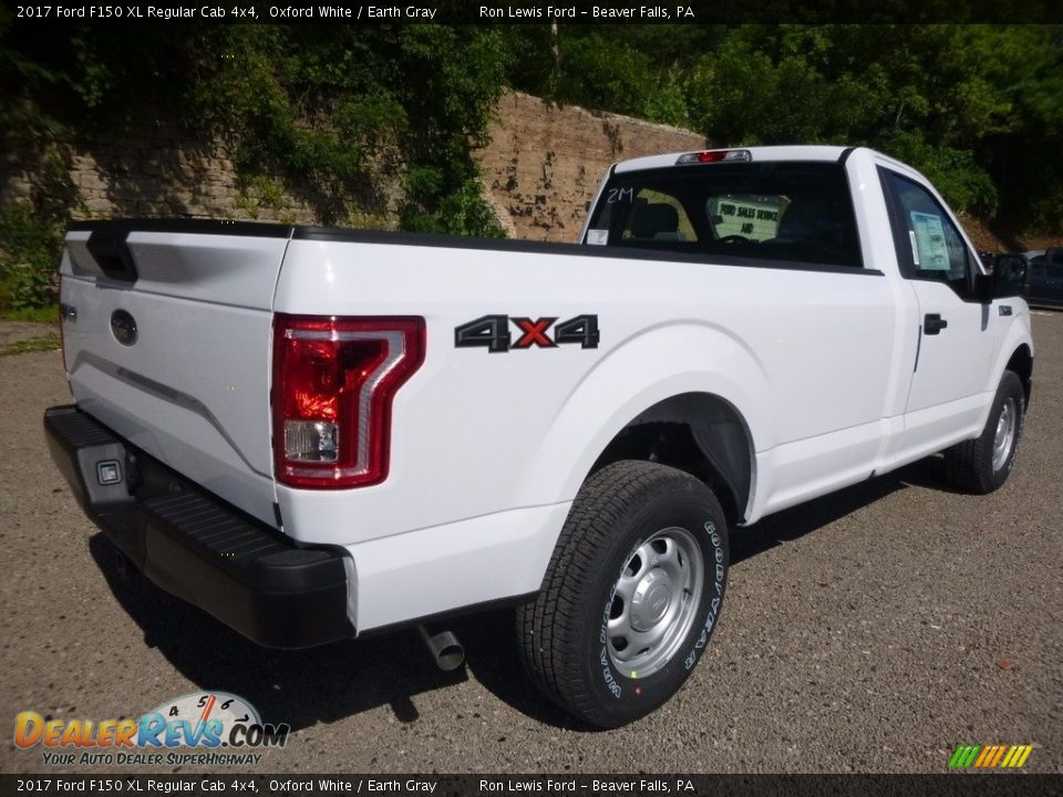 2017 Ford F150 XL Regular Cab 4x4 Oxford White / Earth Gray Photo #4