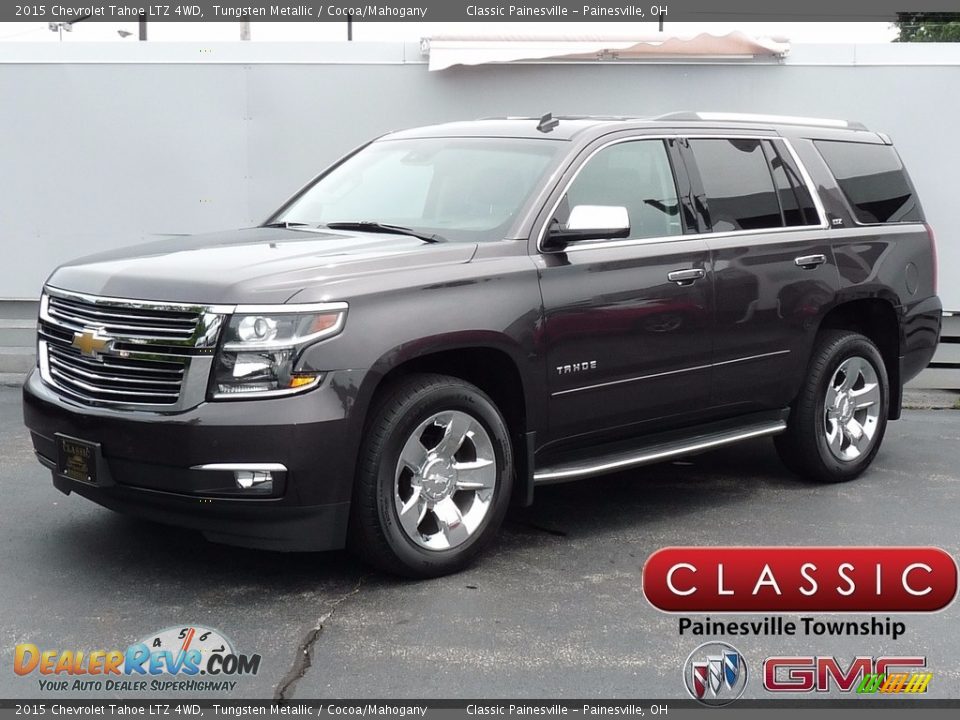 2015 Chevrolet Tahoe LTZ 4WD Tungsten Metallic / Cocoa/Mahogany Photo #1