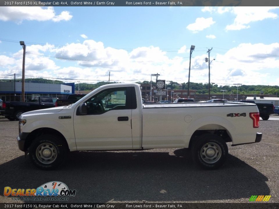2017 Ford F150 XL Regular Cab 4x4 Oxford White / Earth Gray Photo #7