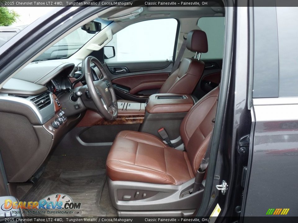 2015 Chevrolet Tahoe LTZ 4WD Tungsten Metallic / Cocoa/Mahogany Photo #8