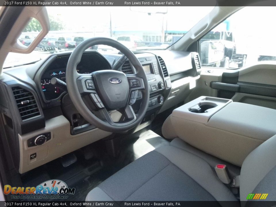 2017 Ford F150 XL Regular Cab 4x4 Oxford White / Earth Gray Photo #13