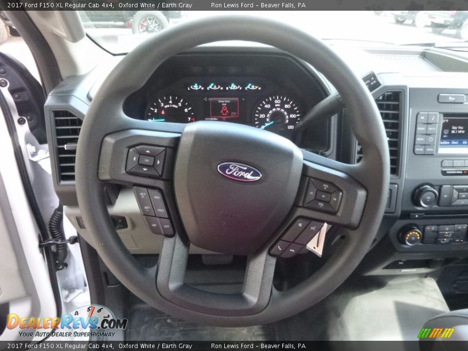 2017 Ford F150 XL Regular Cab 4x4 Oxford White / Earth Gray Photo #17