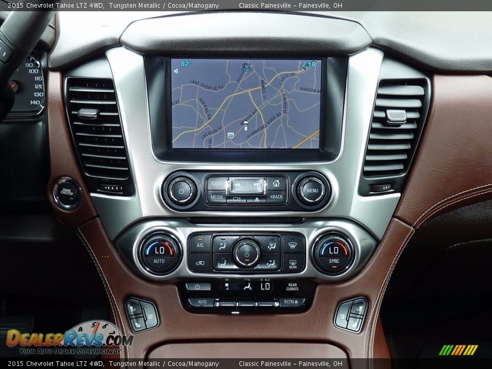 2015 Chevrolet Tahoe LTZ 4WD Tungsten Metallic / Cocoa/Mahogany Photo #17