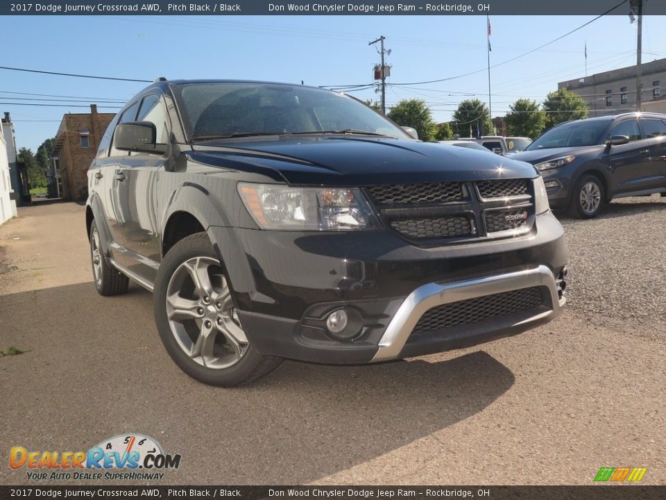 2017 Dodge Journey Crossroad AWD Pitch Black / Black Photo #1