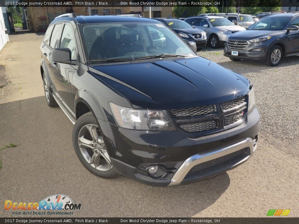 2017 Dodge Journey Crossroad AWD Pitch Black / Black Photo #2