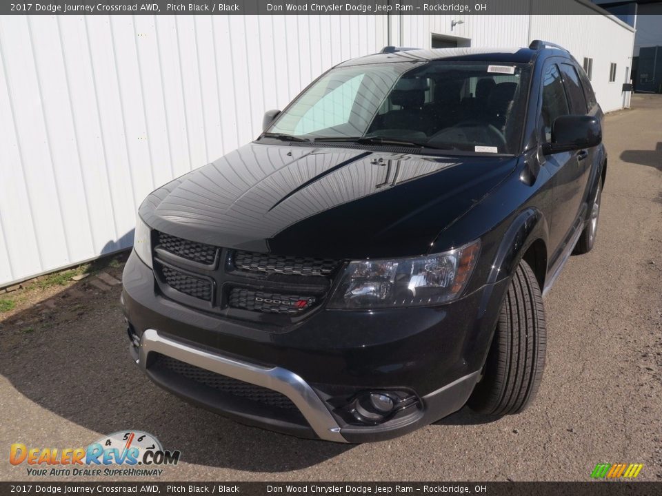 2017 Dodge Journey Crossroad AWD Pitch Black / Black Photo #4