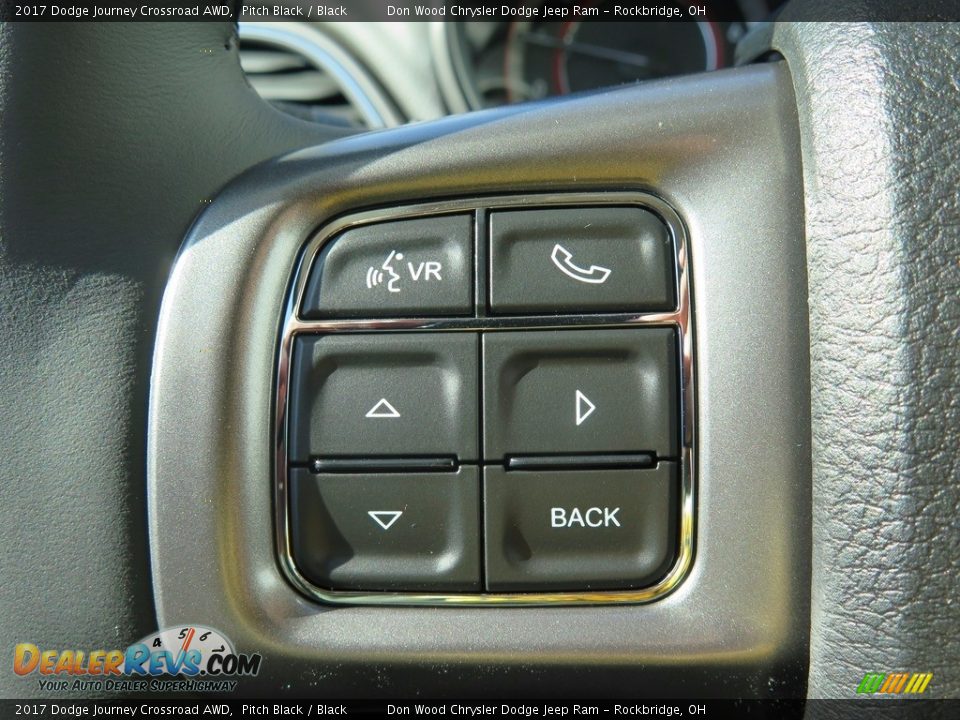 2017 Dodge Journey Crossroad AWD Pitch Black / Black Photo #19