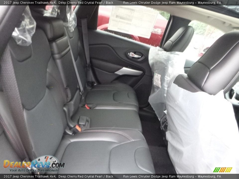 2017 Jeep Cherokee Trailhawk 4x4 Deep Cherry Red Crystal Pearl / Black Photo #12