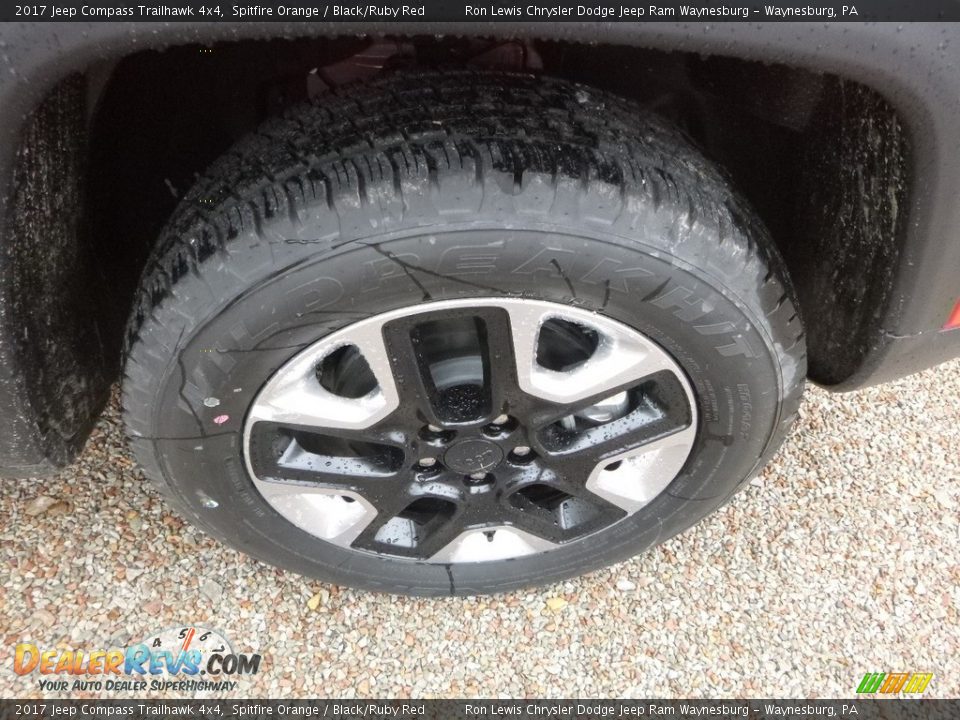 2017 Jeep Compass Trailhawk 4x4 Spitfire Orange / Black/Ruby Red Photo #9