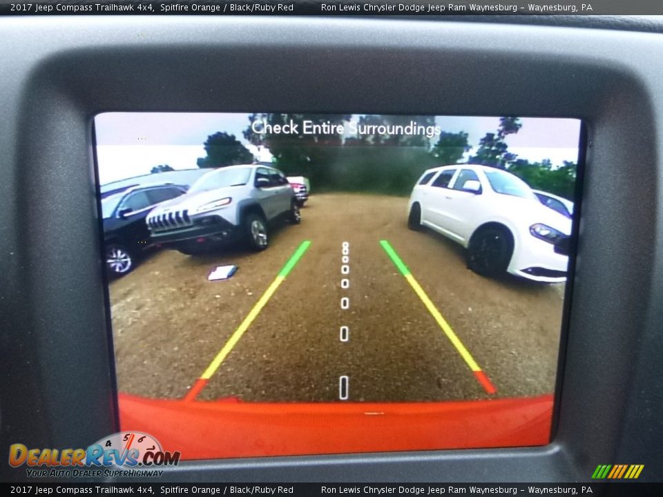 2017 Jeep Compass Trailhawk 4x4 Spitfire Orange / Black/Ruby Red Photo #20