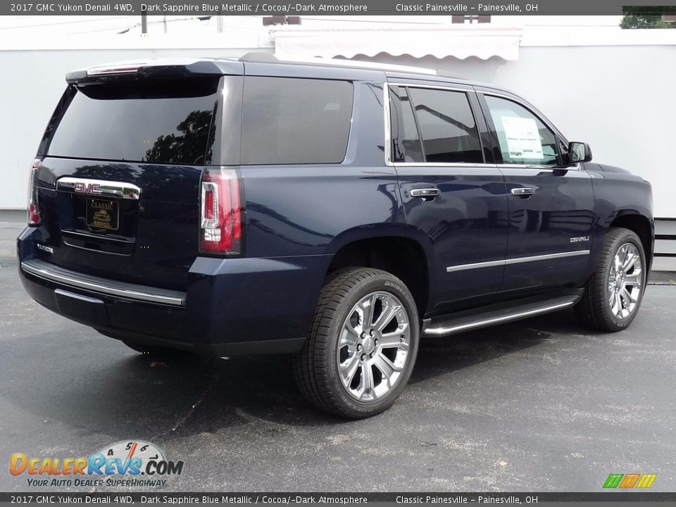 2017 GMC Yukon Denali 4WD Dark Sapphire Blue Metallic / Cocoa/­Dark Atmosphere Photo #2