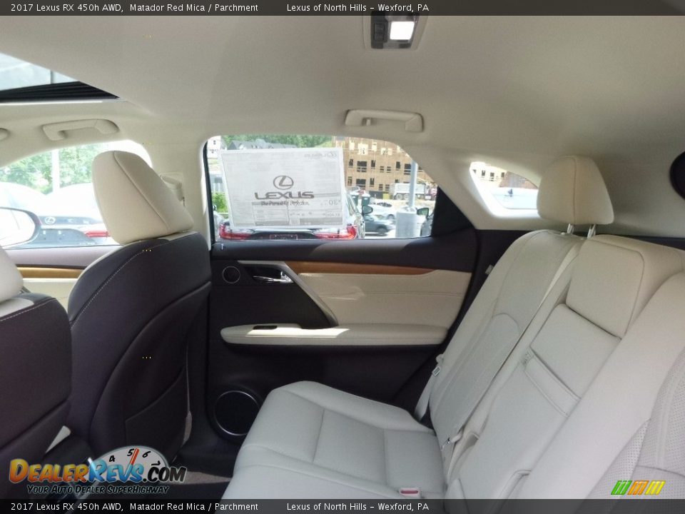 2017 Lexus RX 450h AWD Matador Red Mica / Parchment Photo #8