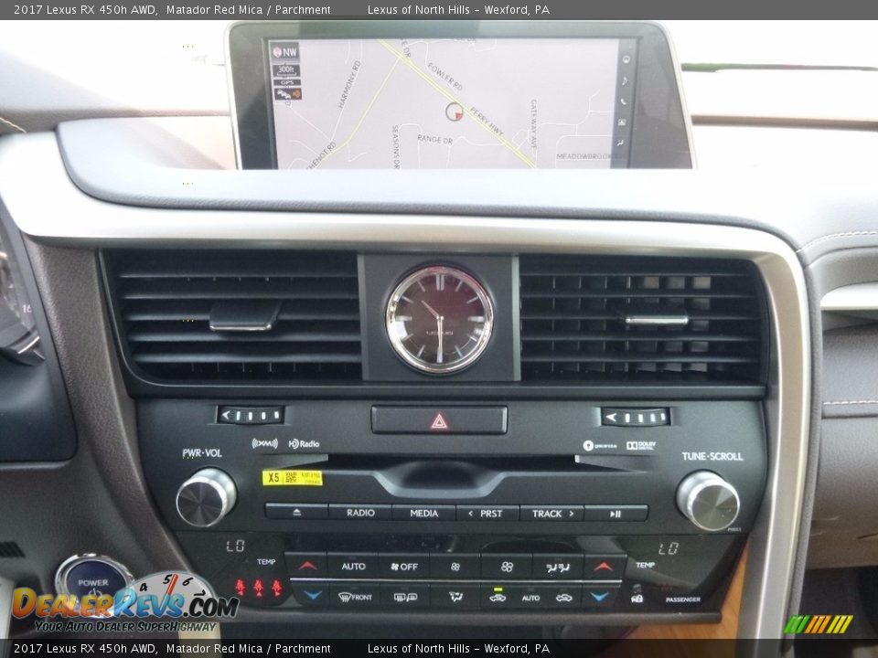 2017 Lexus RX 450h AWD Matador Red Mica / Parchment Photo #13