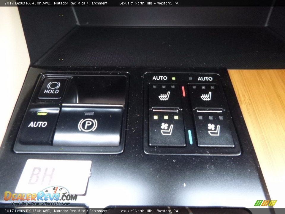 2017 Lexus RX 450h AWD Matador Red Mica / Parchment Photo #14