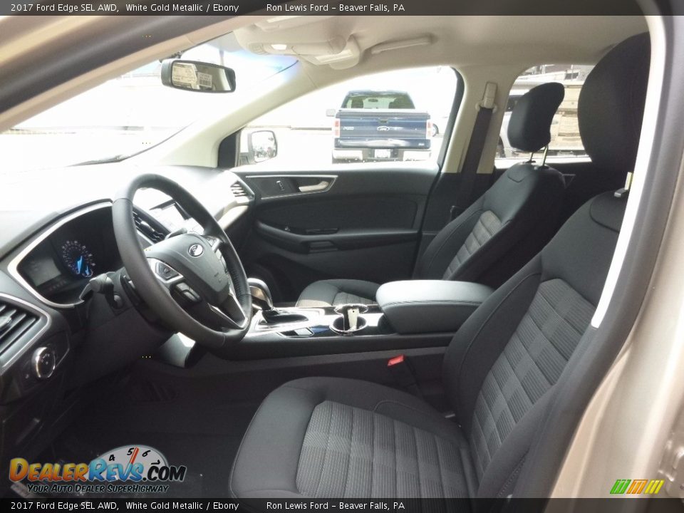 2017 Ford Edge SEL AWD White Gold Metallic / Ebony Photo #11
