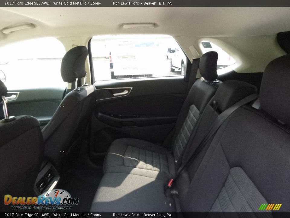 2017 Ford Edge SEL AWD White Gold Metallic / Ebony Photo #12