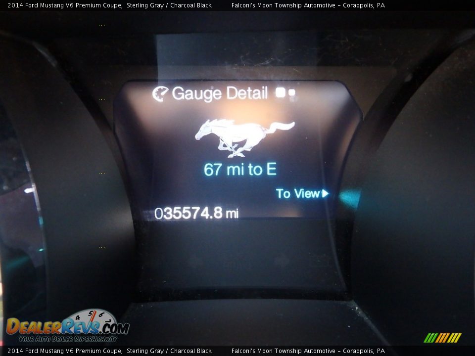 2014 Ford Mustang V6 Premium Coupe Sterling Gray / Charcoal Black Photo #24