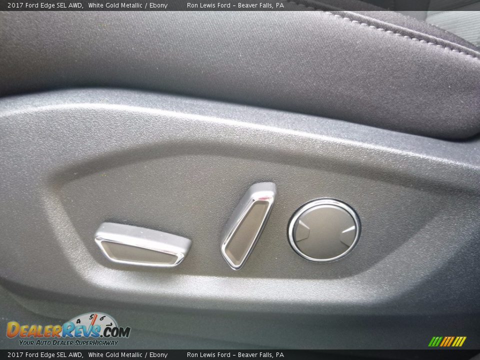 2017 Ford Edge SEL AWD White Gold Metallic / Ebony Photo #16