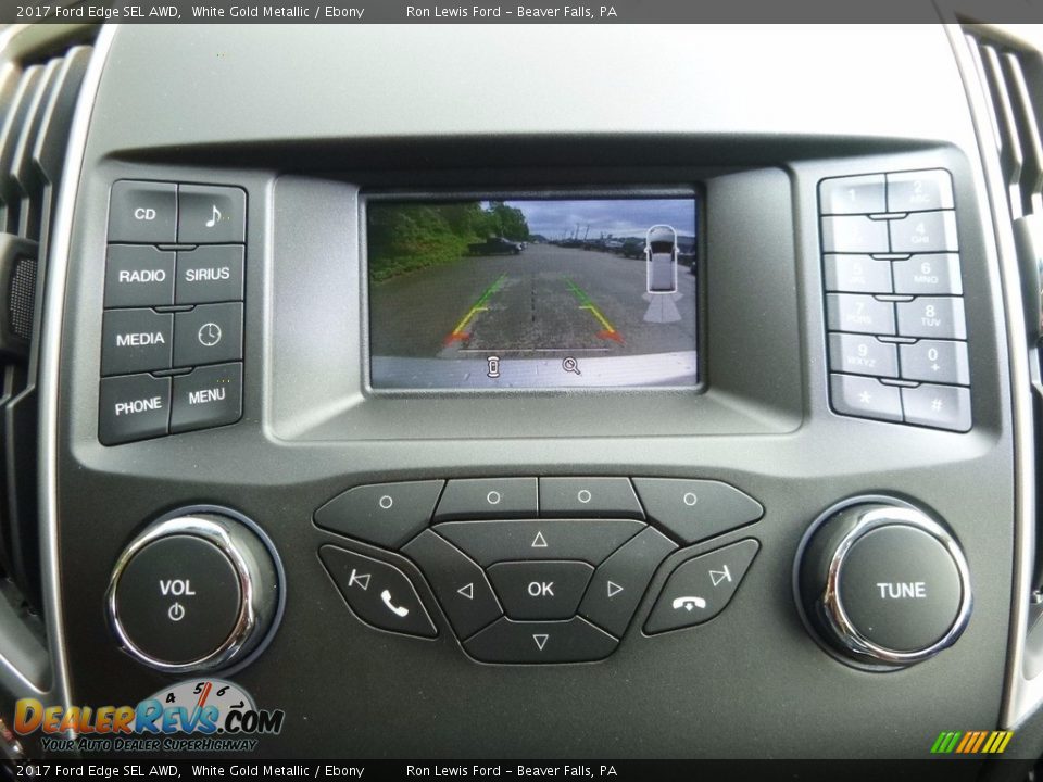 2017 Ford Edge SEL AWD White Gold Metallic / Ebony Photo #18