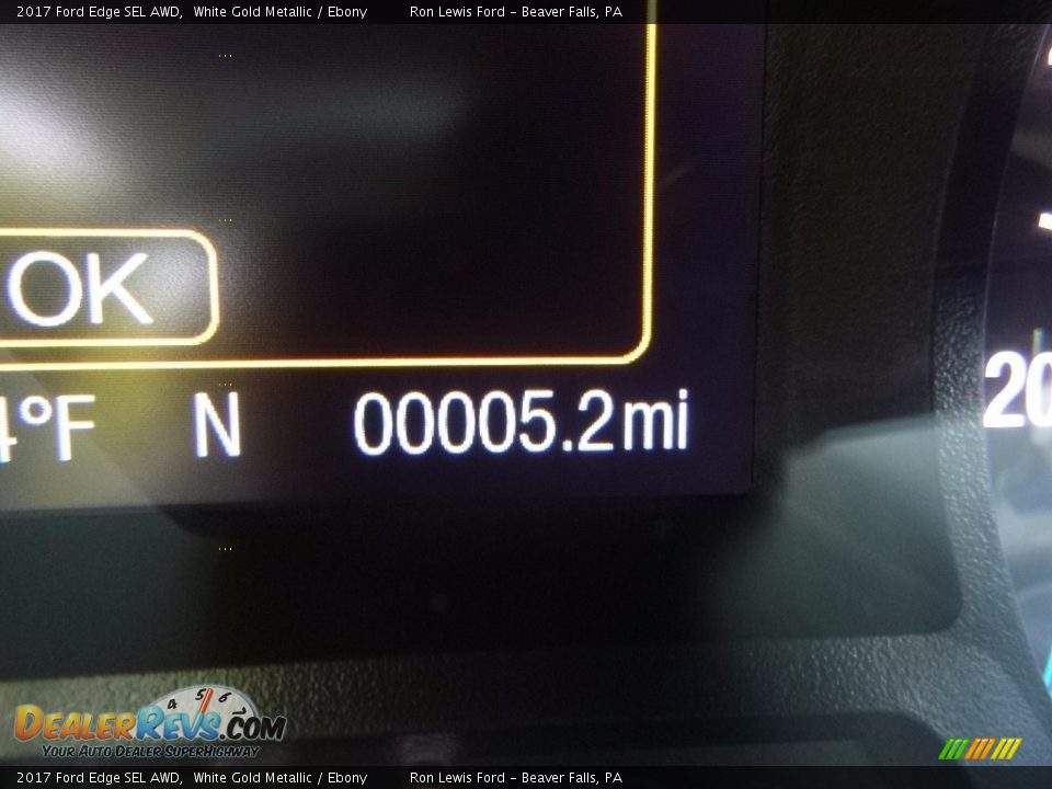 2017 Ford Edge SEL AWD White Gold Metallic / Ebony Photo #20