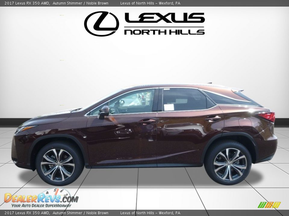 2017 Lexus RX 350 AWD Autumn Shimmer / Noble Brown Photo #3