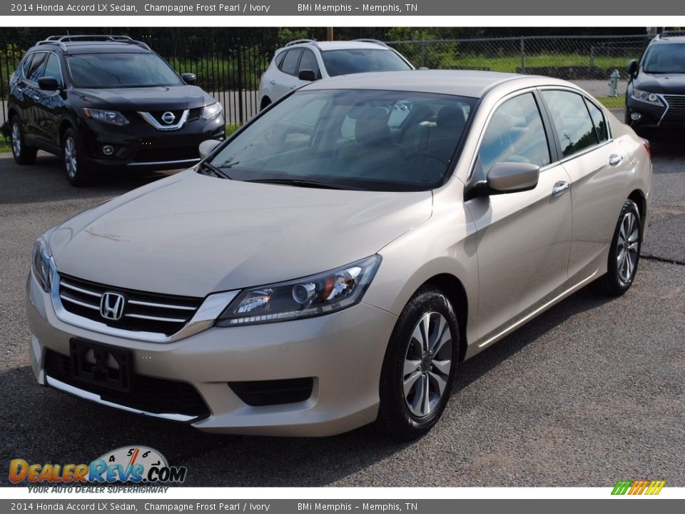 2014 Honda Accord LX Sedan Champagne Frost Pearl / Ivory Photo #1