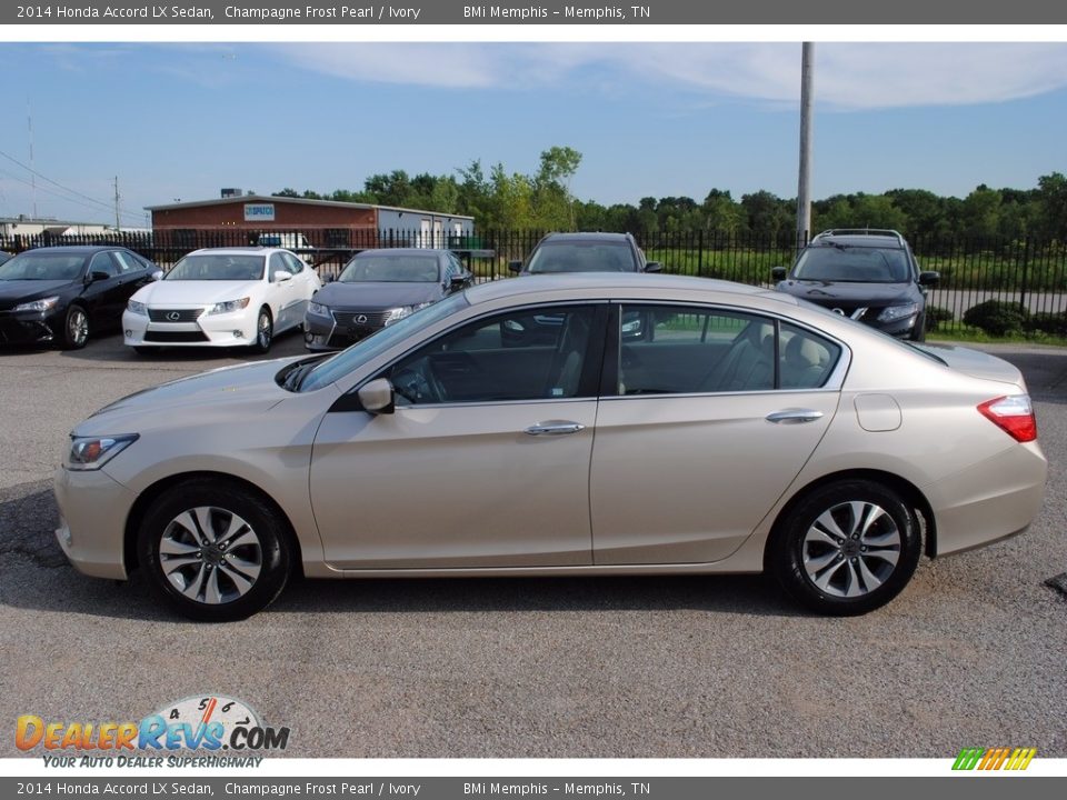 2014 Honda Accord LX Sedan Champagne Frost Pearl / Ivory Photo #2