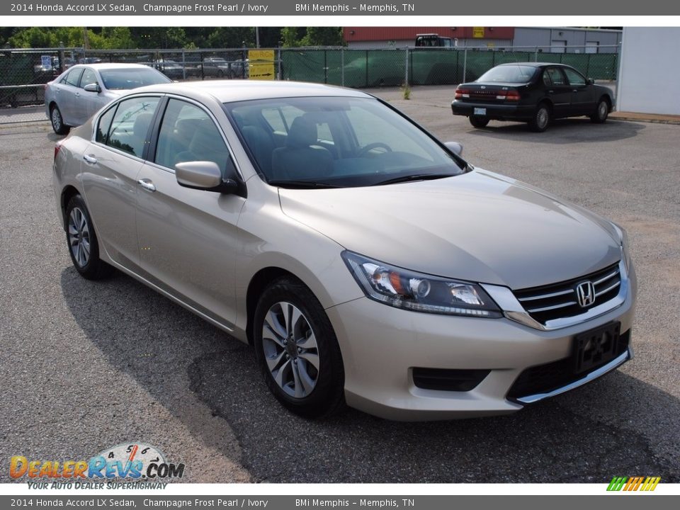 2014 Honda Accord LX Sedan Champagne Frost Pearl / Ivory Photo #7
