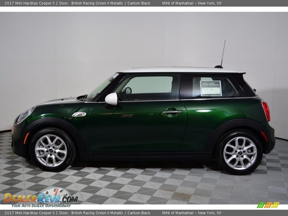 2017 Mini Hardtop Cooper S 2 Door British Racing Green II Metallic / Carbon Black Photo #3