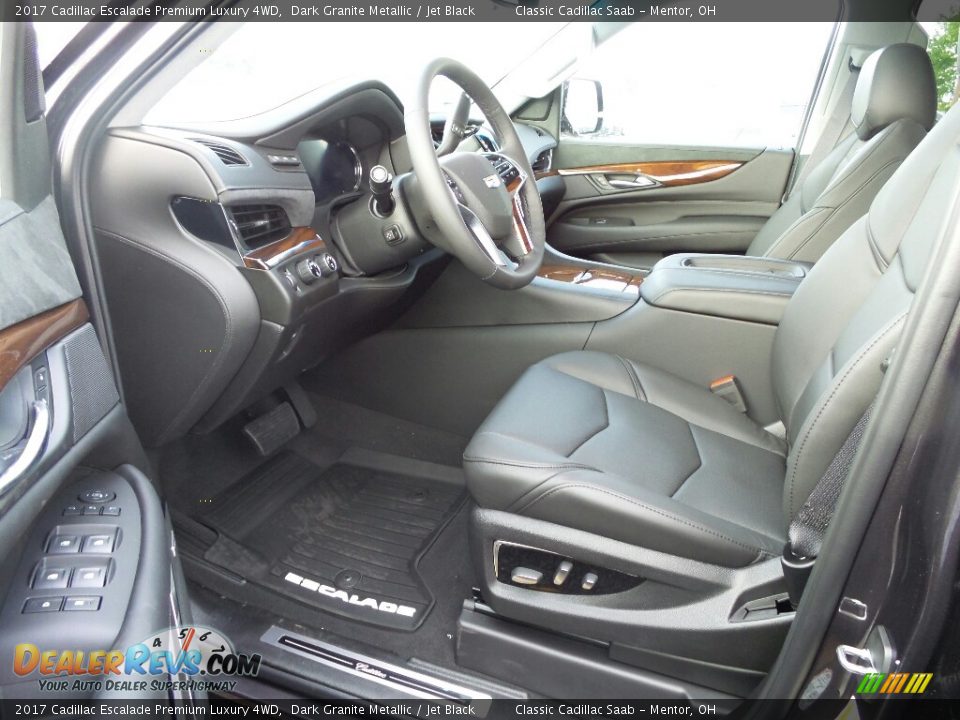 Jet Black Interior - 2017 Cadillac Escalade Premium Luxury 4WD Photo #3