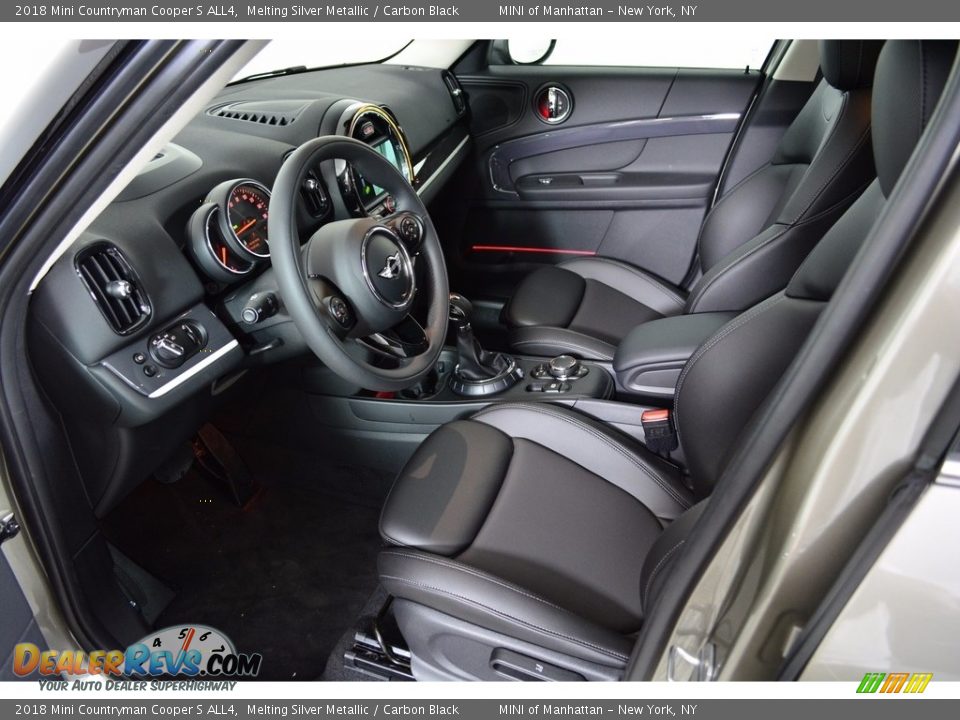 2018 Mini Countryman Cooper S ALL4 Melting Silver Metallic / Carbon Black Photo #8