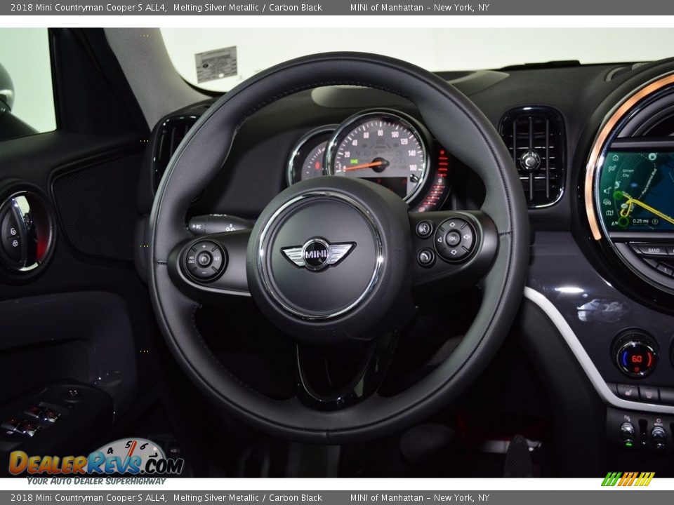 2018 Mini Countryman Cooper S ALL4 Melting Silver Metallic / Carbon Black Photo #13