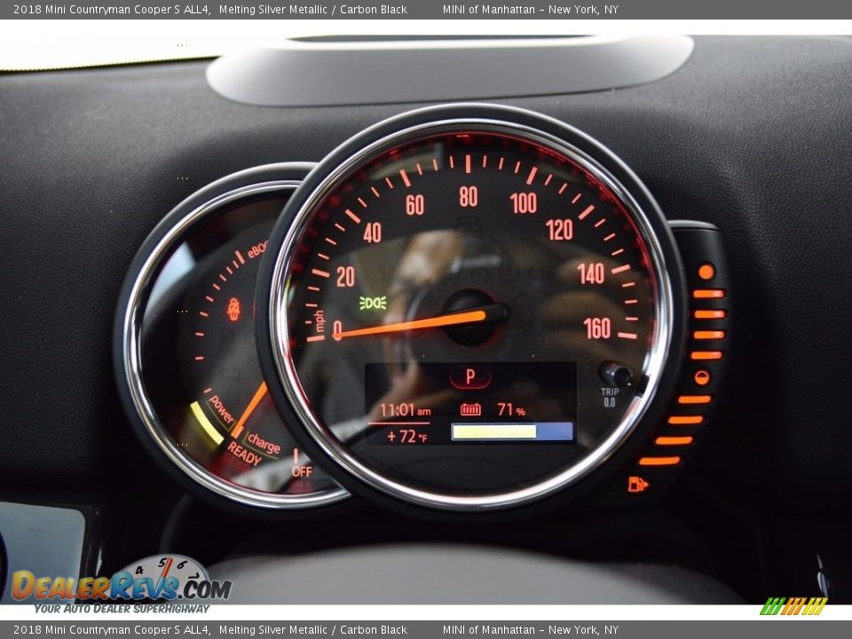 2018 Mini Countryman Cooper S ALL4 Melting Silver Metallic / Carbon Black Photo #16