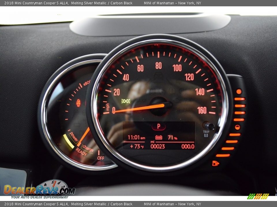 2018 Mini Countryman Cooper S ALL4 Melting Silver Metallic / Carbon Black Photo #17