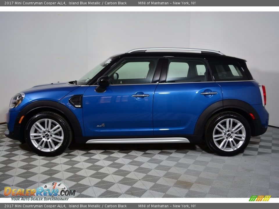 2017 Mini Countryman Cooper ALL4 Island Blue Metallic / Carbon Black Photo #3