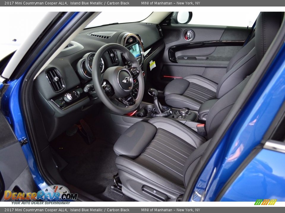 2017 Mini Countryman Cooper ALL4 Island Blue Metallic / Carbon Black Photo #8