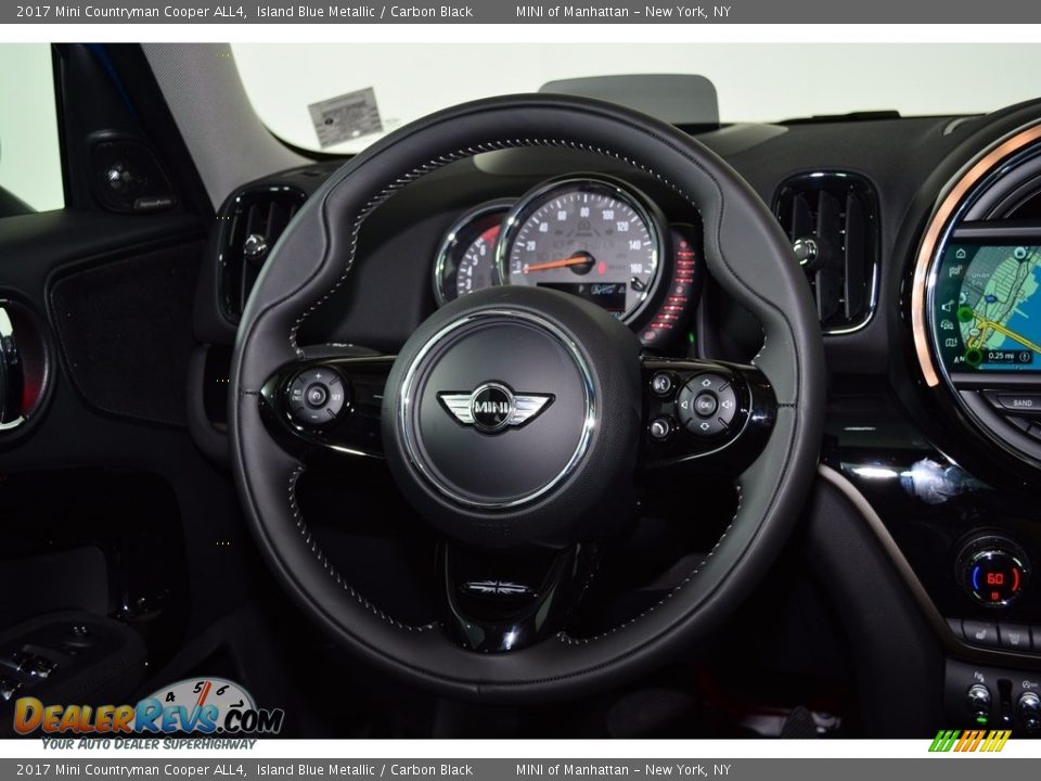 2017 Mini Countryman Cooper ALL4 Island Blue Metallic / Carbon Black Photo #14