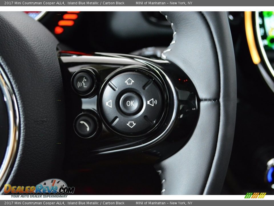 2017 Mini Countryman Cooper ALL4 Island Blue Metallic / Carbon Black Photo #16