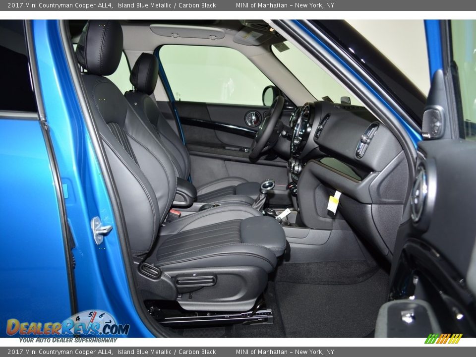 2017 Mini Countryman Cooper ALL4 Island Blue Metallic / Carbon Black Photo #21