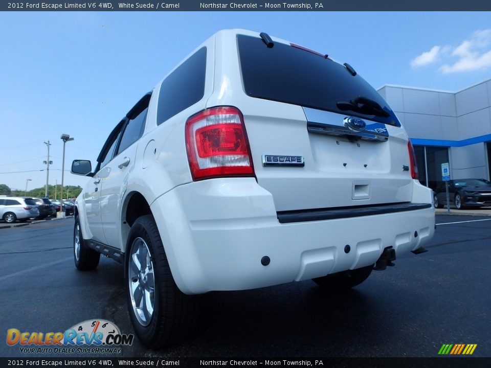 2012 Ford Escape Limited V6 4WD White Suede / Camel Photo #5