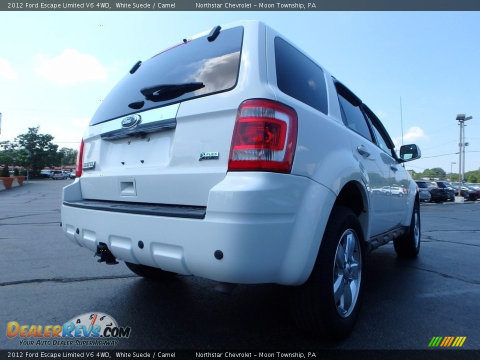2012 Ford Escape Limited V6 4WD White Suede / Camel Photo #9