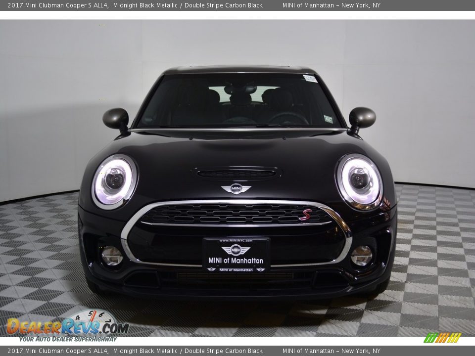 2017 Mini Clubman Cooper S ALL4 Midnight Black Metallic / Double Stripe Carbon Black Photo #2