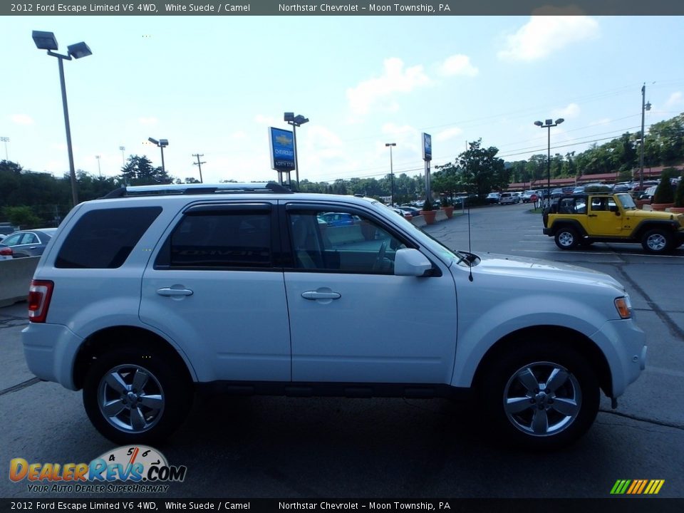 2012 Ford Escape Limited V6 4WD White Suede / Camel Photo #10